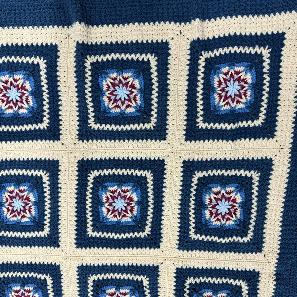 🧶SALE HUGE CROCHET BLANKET HANDMADE